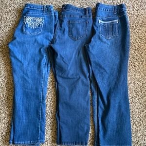 3 pairs Christopher and Banks 12 short womens jeans